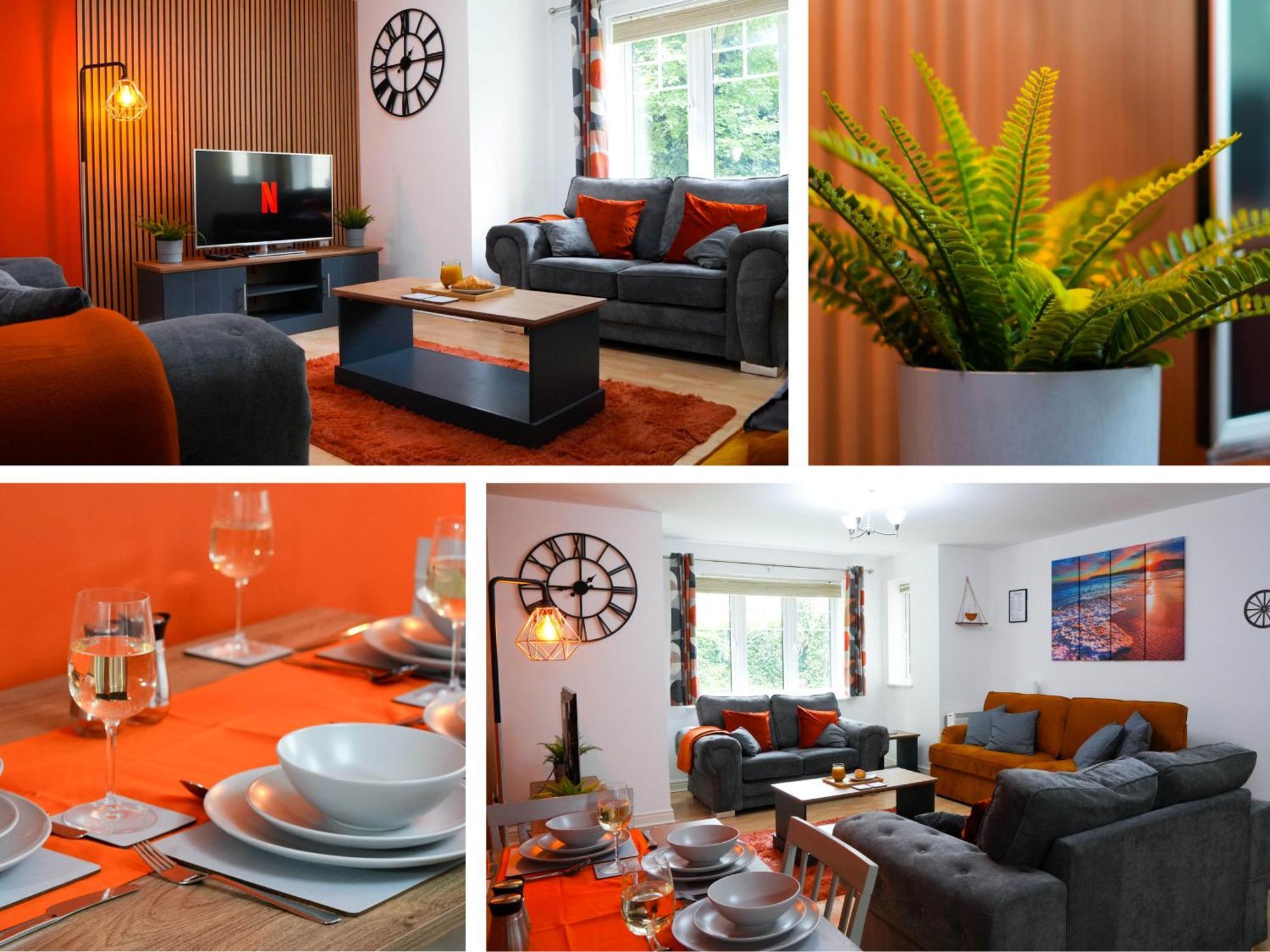 Whole 2-bed - Contractors, Professionals, Ulez Free, Free Parking, B'ham 10mins Apartment *